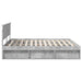 Cadru de pat cu headboard Beton 180 x 200 cm Lemn compozit - WALTI WALTI