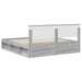 Cadru de pat cu headboard Gri Sonoma 180 x 200 cm Lemn compozit - WALTI WALTI