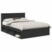 Cadru de pat cu headboard Negru 160 x 200 cm Lemn compozit - WALTI WALTI