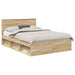 Cadru de pat cu headboard Sonoma 160 x 200 cm Lemn compozit - WALTI WALTI