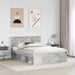 Cadru de pat cu headboard Beton 160 x 200 cm Lemn compozit - WALTI WALTI