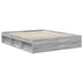 Cadru de pat cu headboard Gri Sonoma 160 x 200 cm Lemn compozit - WALTI WALTI