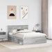 Cadru de pat cu headboard Gri Sonoma 150 x 200 cm Lemn compozit - WALTI WALTI