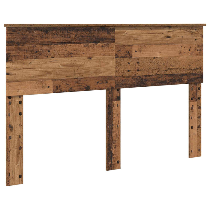 Cadru de pat cu headboard Lemn vechi 140 x 190 cm Lemn compozit - WALTI WALTI
