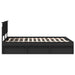 Cadru de pat cu headboard Negru 140 x 200 cm Lemn compozit - WALTI WALTI