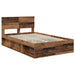 Cadru de pat cu headboard Lemn vechi 135 x 190 cm Lemn compozit - WALTI WALTI
