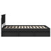 Cadru de pat cu headboard Negru 120 x 190 cm Lemn compozit - WALTI WALTI
