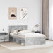 Cadru de pat cu headboard Beton 120 x 190 cm Lemn compozit - WALTI WALTI