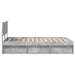 Cadru de pat cu headboard Beton 120 x 190 cm Lemn compozit - WALTI WALTI