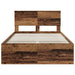 Cadru de pat cu headboard Lemn vechi 120 x 190 cm Lemn compozit - WALTI WALTI