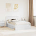 Cadru de pat cu headboard Alb 120 x 200 cm Lemn compozit - WALTI WALTI