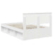 Cadru de pat cu headboard Alb 120 x 200 cm Lemn compozit - WALTI WALTI