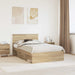 Cadru de pat cu headboard Sonoma 120 x 200 cm Lemn compozit - WALTI WALTI