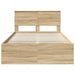 Cadru de pat cu headboard Sonoma 120 x 200 cm Lemn compozit - WALTI WALTI