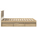 Cadru de pat cu headboard Sonoma 120 x 200 cm Lemn compozit - WALTI WALTI