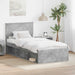 Cadru de pat Gri Concret 100 x 200 cm Lemn compozit - WALTI WALTI