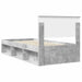Cadru de pat Gri Concret 100 x 200 cm Lemn compozit - WALTI WALTI