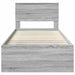 Cadru de pat cu headboard Gri Sonoma 100 x 200 cm Lemn compozit - WALTI WALTI