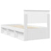 Cadru de pat cu headboard Alb 90 x 190 cm Lemn compozit - WALTI WALTI