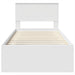 Cadru de pat cu headboard Alb 90 x 190 cm Lemn compozit - WALTI WALTI