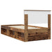 Cadru de pat cu headboard Lemn vechi 90 x 200 cm Lemn compozit - WALTI WALTI