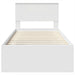Cadru de pat cu headboard Alb 75 x 190 cm Lemn compozit - WALTI WALTI