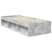 Cadru de pat cu headboard Gri Concret 75 x 190 cm Lemn compozit - WALTI WALTI