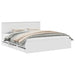 Cadru de pat cu sertar Alb 200 x 200 cm Lemn Ingineresc - WALTI WALTI