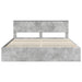 Cadru de pat Gri din beton 200 x 200 cm Lemn Ingineresc - WALTI WALTI