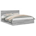 Cadru de pat cu sertar Gri Sonoma 200 x 200 cm Lemn Ingineresc - WALTI WALTI