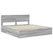 Cadru de pat cu sertar Gri Sonoma 200 x 200 cm Lemn Ingineresc - WALTI WALTI