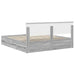 Cadru de pat cu sertar Gri Sonoma 200 x 200 cm Lemn Ingineresc - WALTI WALTI