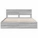 Cadru de pat cu sertar Gri Sonoma 200 x 200 cm Lemn Ingineresc - WALTI WALTI