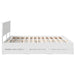 Cadru de pat cu sertar Alb 180 x 200 cm Lemn Ingineresc - WALTI WALTI