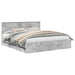 Cadru de pat Gri din beton 180 x 200 cm Lemn Ingineresc - WALTI WALTI