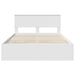 Cadru de pat cu sertar Alb 160 x 200 cm Lemn Ingineresc - WALTI WALTI