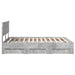 Cadru de pat Gri din beton 160 x 200 cm Lemn Ingineresc - WALTI WALTI