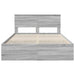 Cadru de pat cu sertar Gri Sonoma 160 x 200 cm Lemn Ingineresc - WALTI WALTI