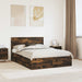 Cadru de pat Stejar fumuriu 140 x 190 cm Lemn Ingineresc - WALTI WALTI