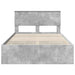 Cadru de pat Gri din beton 135 x 190 cm Lemn Ingineresc - WALTI WALTI