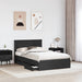Cadru de pat cu sertar Negru 120 x 190 cm Lemn Ingineresc - WALTI WALTI