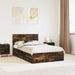 Cadru de pat Stejar fumuriu 120 x 200 cm Lemn Ingineresc - WALTI WALTI