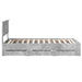 Cadru de pat Gri din beton 90 x 200 cm Lemn Ingineresc - WALTI WALTI