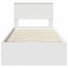 Cadru de pat cu sertar Alb 75 x 190 cm Lemn Ingineresc - WALTI WALTI