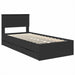 Cadru de pat cu sertar Negru 75 x 190 cm Lemn Ingineresc - WALTI WALTI
