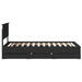 Cadru de pat cu sertar Negru 75 x 190 cm Lemn Ingineresc - WALTI WALTI