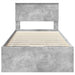 Cadru de pat Gri din beton 75 x 190 cm Lemn Ingineresc - WALTI WALTI