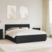 Cadru de pat cu headboard Negru 200 x 200 cm Lemn compozit - WALTI WALTI