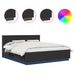 Cadru de pat cu headboard Negru 200 x 200 cm Lemn compozit - WALTI WALTI