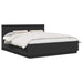 Cadru de pat cu headboard Negru 200 x 200 cm Lemn compozit - WALTI WALTI